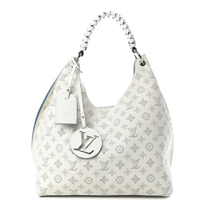 Louis Vuitton Mahina Carmel Hobo Snow 1 of 5