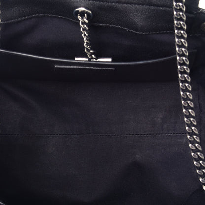 Saint Laurent Vintage Lambskin Chevron Monogram Small Nolita Black 5 of 8