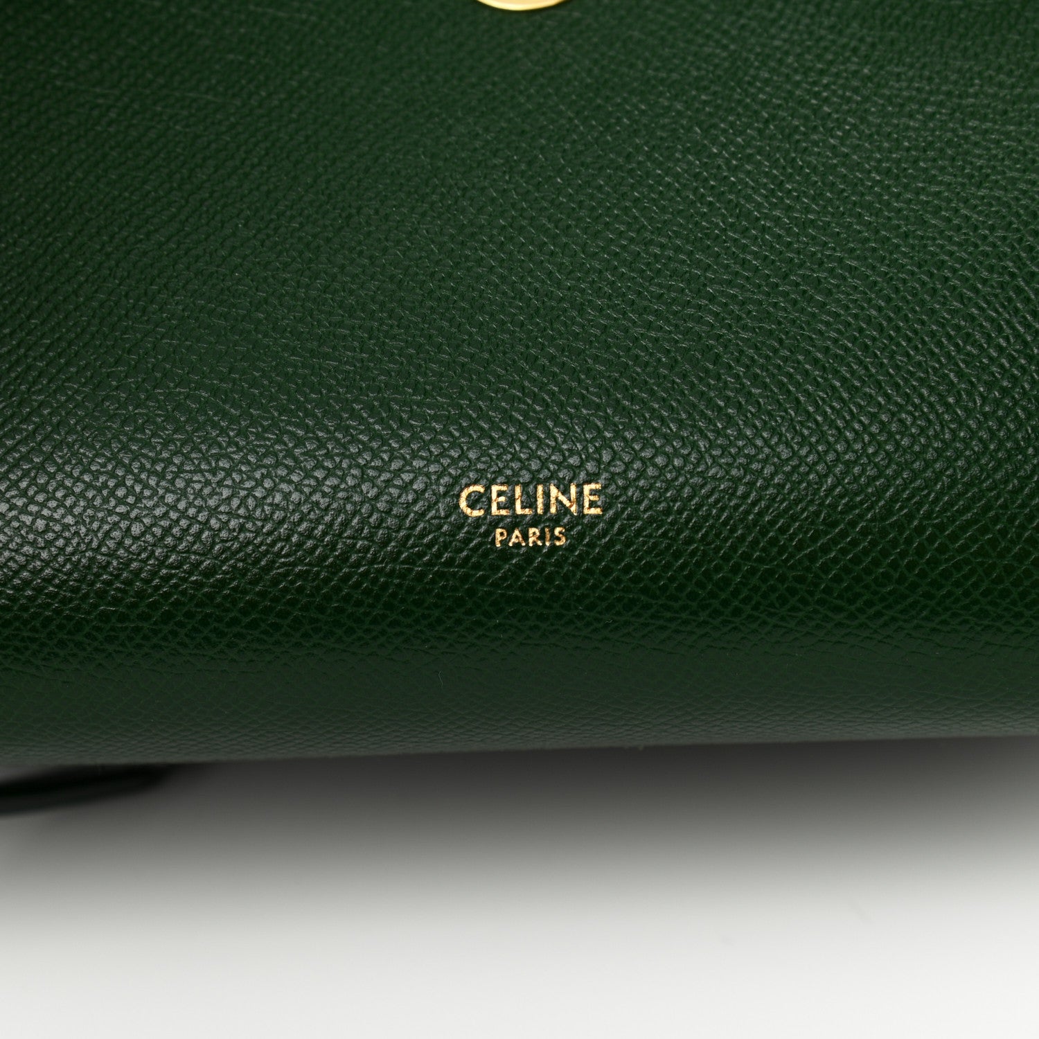 Celine Grained Calfskin Nano Belt Bag Dark Green 6 of 10