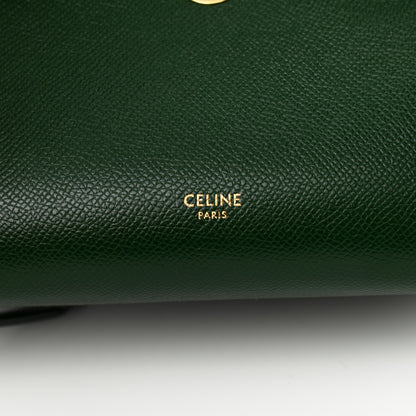 Celine Grained Calfskin Nano Belt Bag Dark Green 6 of 10