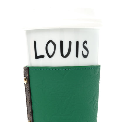 Louis Vuitton Porcelain Taurillon Louis Cup Green 7 of 10