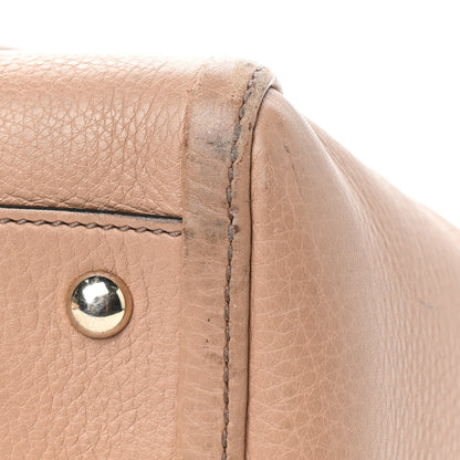Gucci Pebbled Calfskin Small Soho Top Handle Bag Camelia 10 of 15