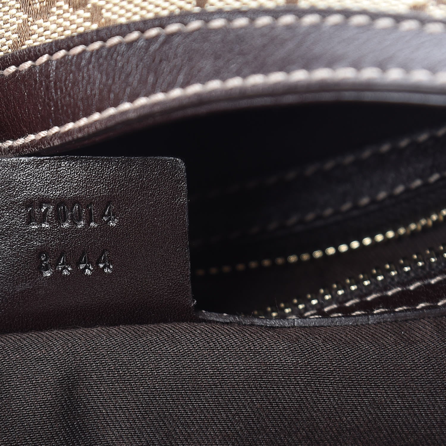Gucci Monogram Large Wave Hobo Dark Brown 7 of 10