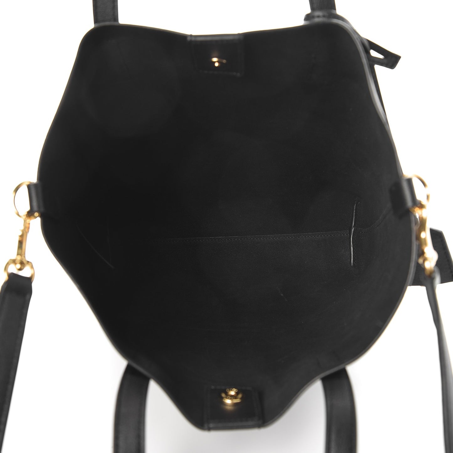 Calfskin Toy Shopping Tote Black