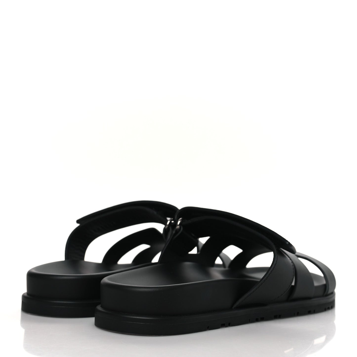 Calfskin Womens Chypre Sandals 38.5 Black