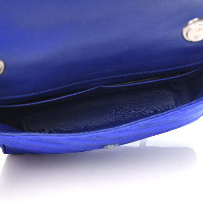 Balenciaga Satin Jacquard Logo Matelasse BB Chain Wallet Electric Bleu 5 of 10