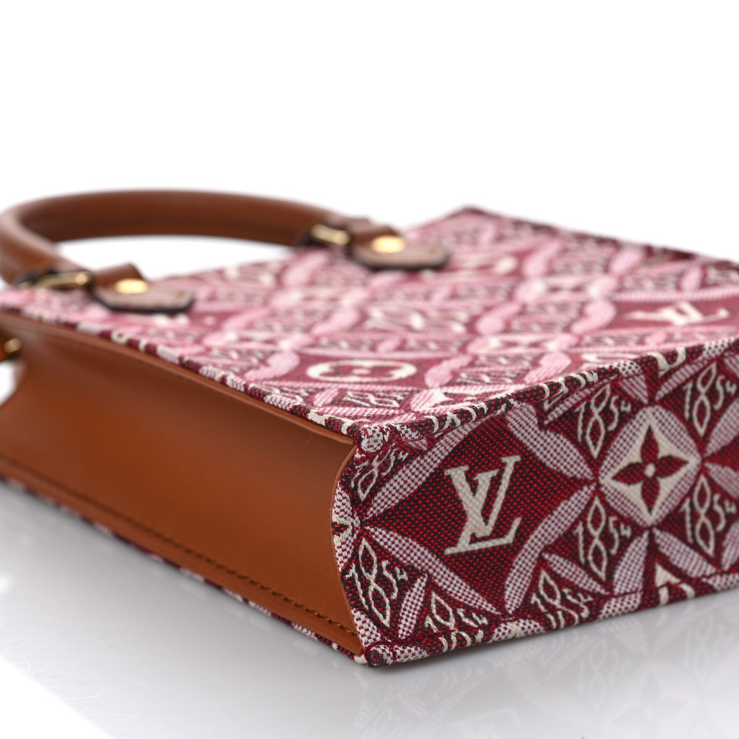Louis Vuitton Jacquard Since 1854 Petit Sac Plat Bordeaux 7 of 8