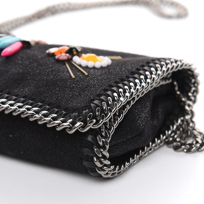 Stella McCartney Shaggy Deer Falabella Crystal Embellished Crossbody Bag Black 9 of 12