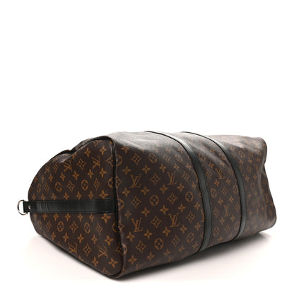 Louis Vuitton Monogram Macassar Keepall Bandouliere 55 3 of 8