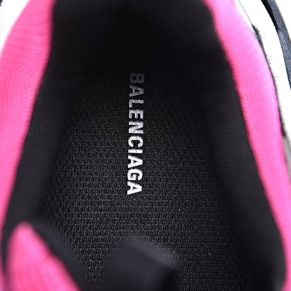 Balenciaga Fabric Mesh Womens Triple S Sneakers 38 Fluo Pink Grey White 7 of 9