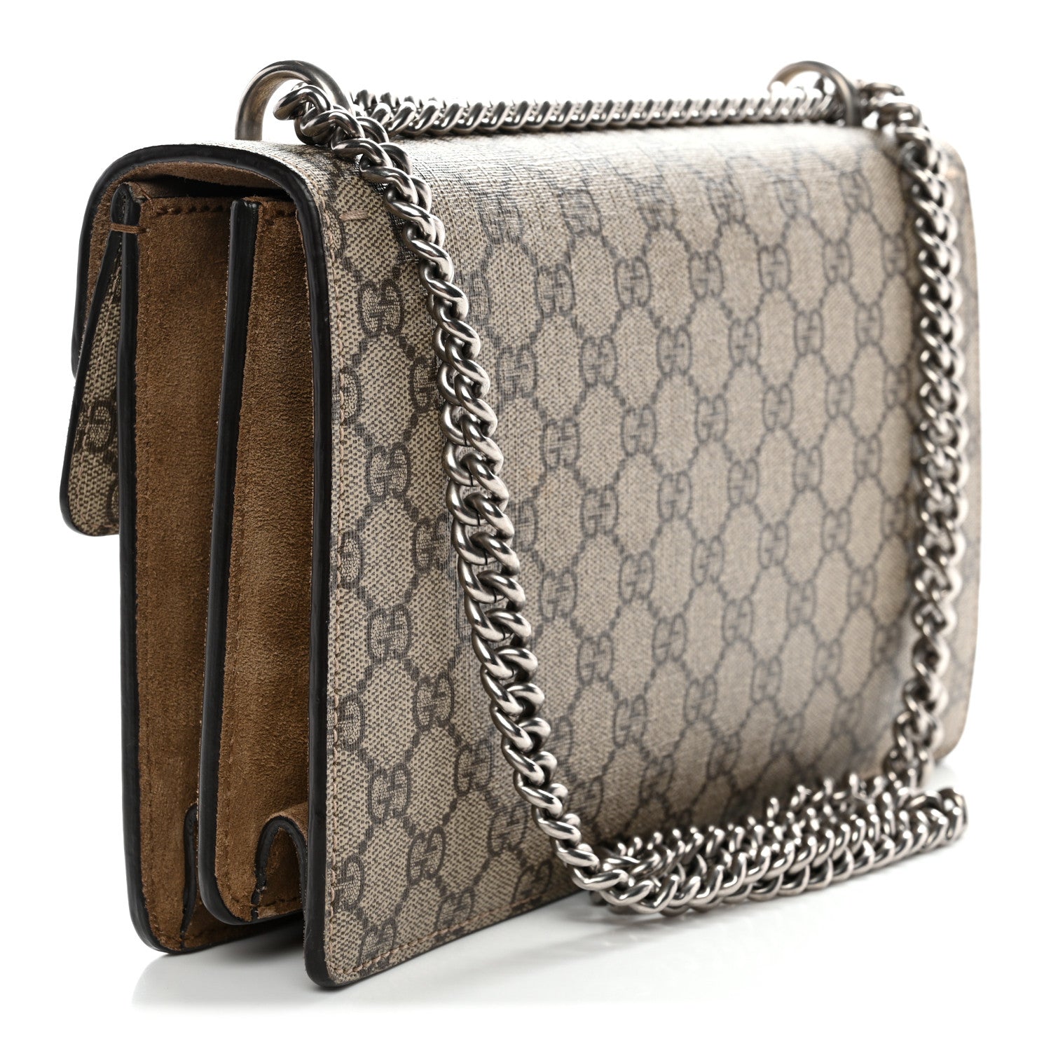 Gucci GG Supreme Monogram Small Dionysus Shoulder Bag Taupe 3 of 11