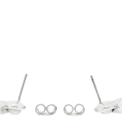 Tiffany Sterling Silver Pearl Infinity Earrings 3 of 4