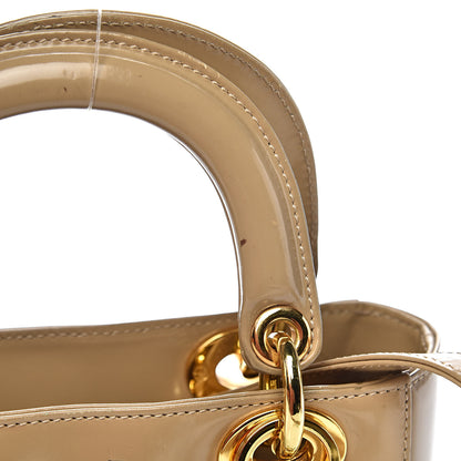 Christian Dior Patent Mini Lady Dior Beige 12 of 19
