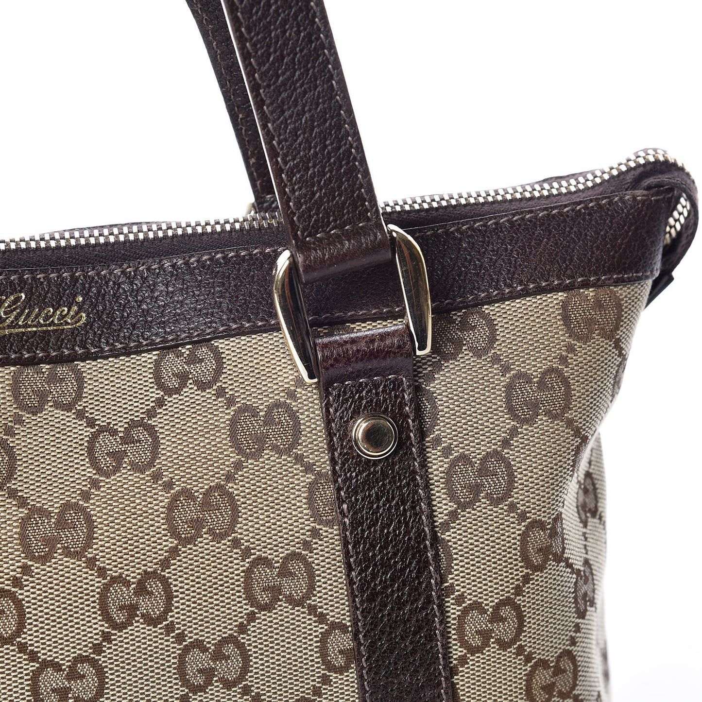 Monogram Small Abbey Tote Dark Brown