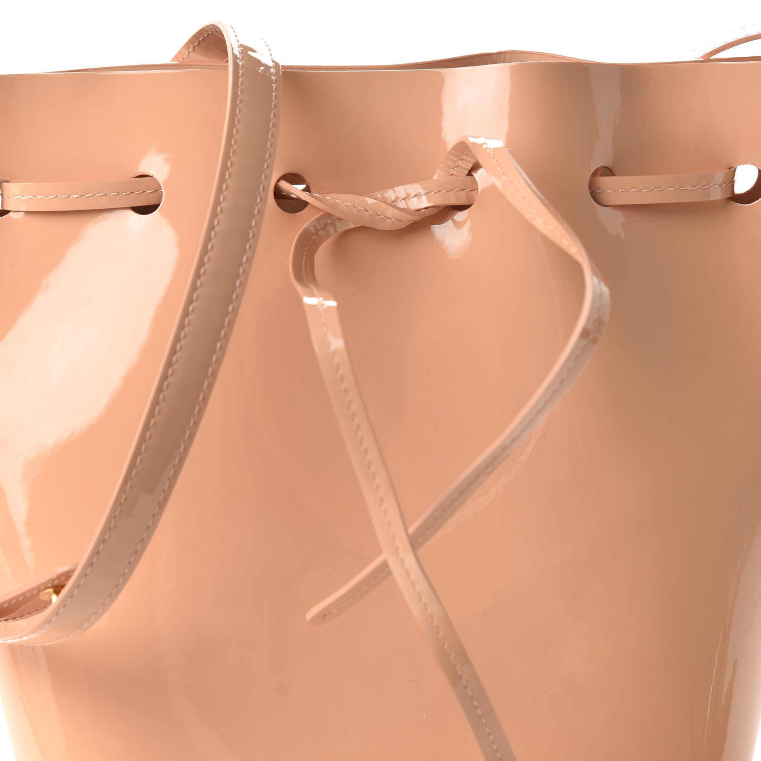 Mansur Gavriel Patent Calfskin Mini Bucket Bag Rosa 10 of 10