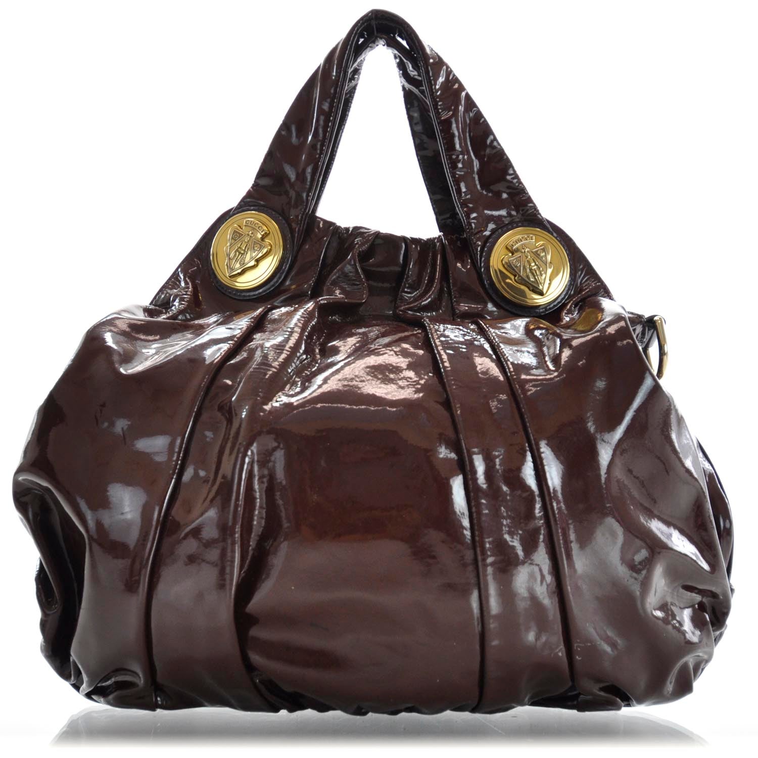 Gucci Patent Leather Large Hysteria Burgundy 1 of 9