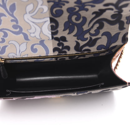 Christian Dior Jacquard Canvas Patchwork Embroidered Medium Diorama Flap Bag Multicolor 5 of 10