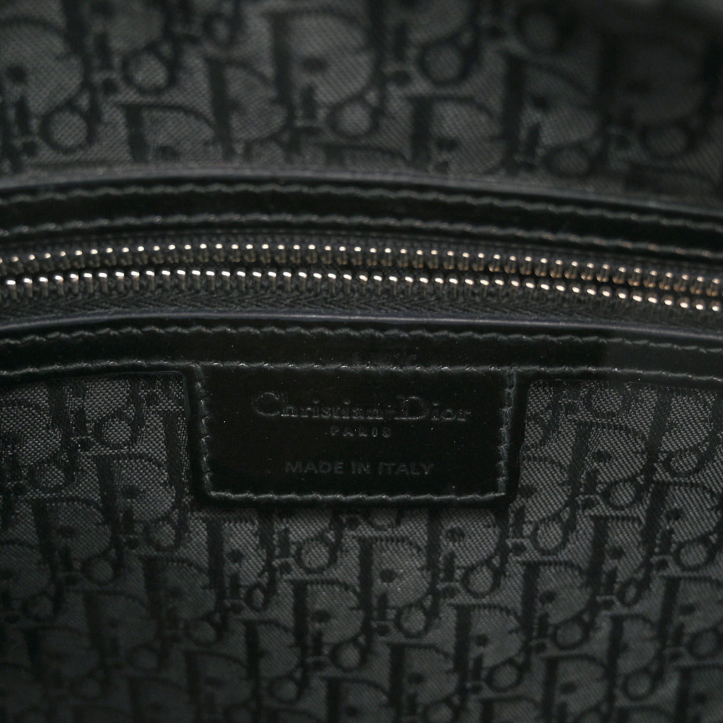 Patent Cannage Large Lady Dior Black