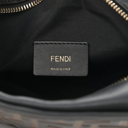 Fendi Vitello Century Bi-Color FF 1974 Embossed Mini Camera Case Maya Black 6 of 17