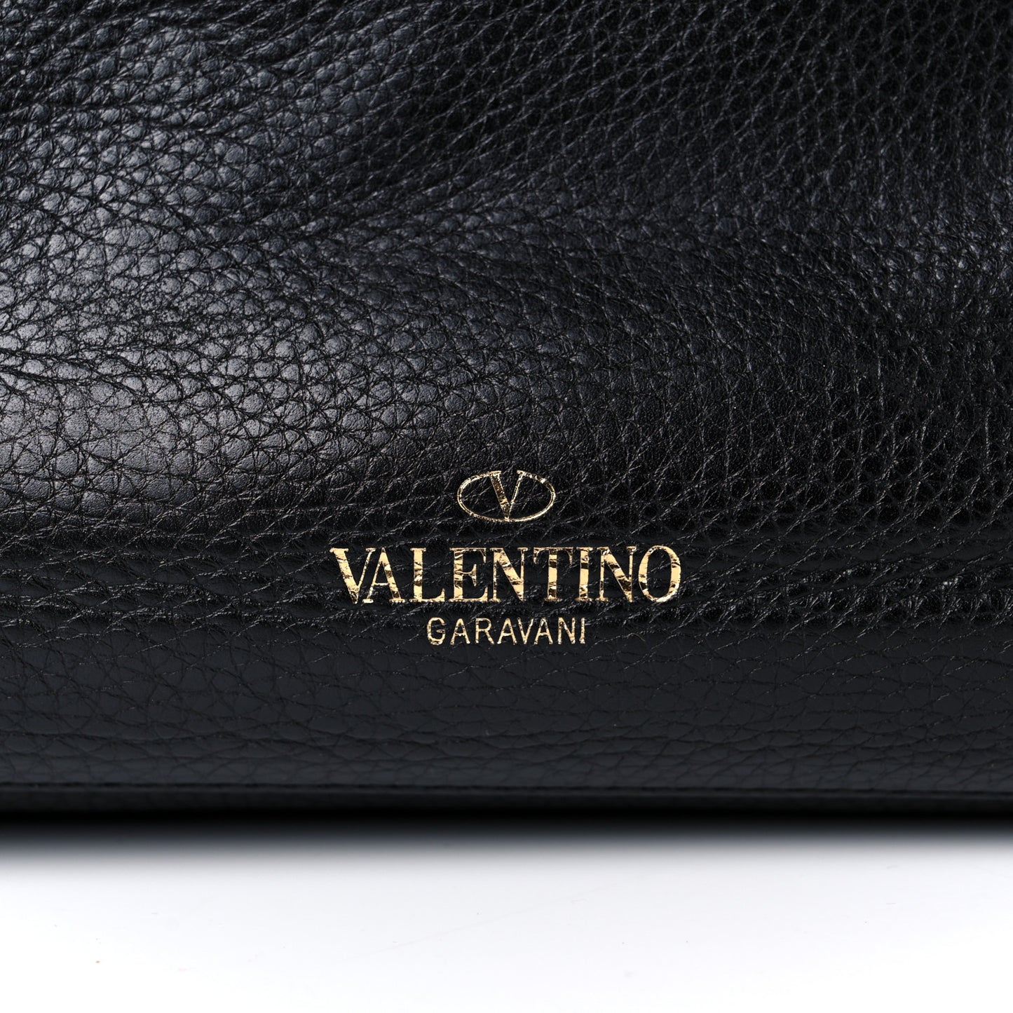 Grained Calfskin Jamaica Beaded My Rockstud Tote Black