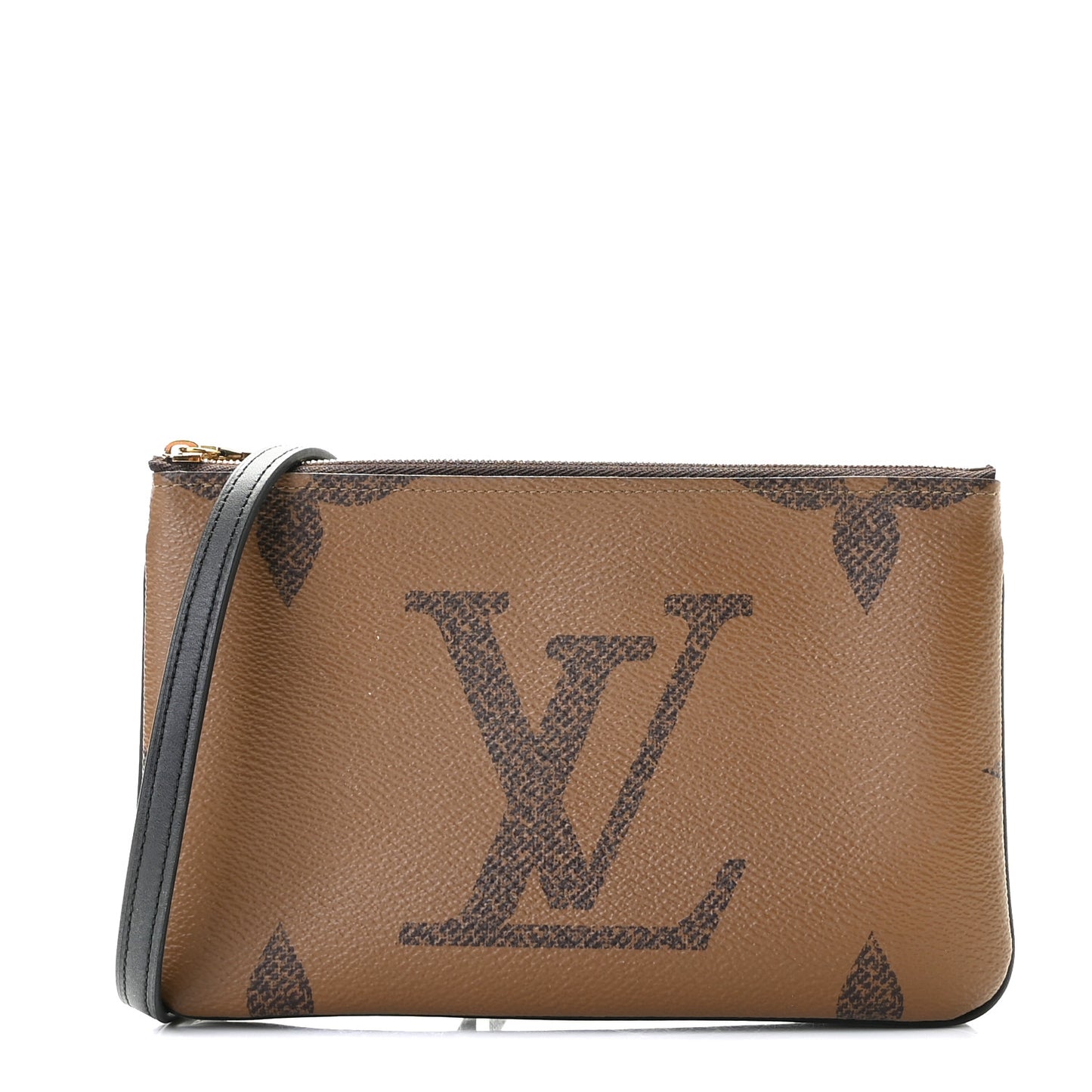 Reverse Monogram Giant Double Zip Pochette