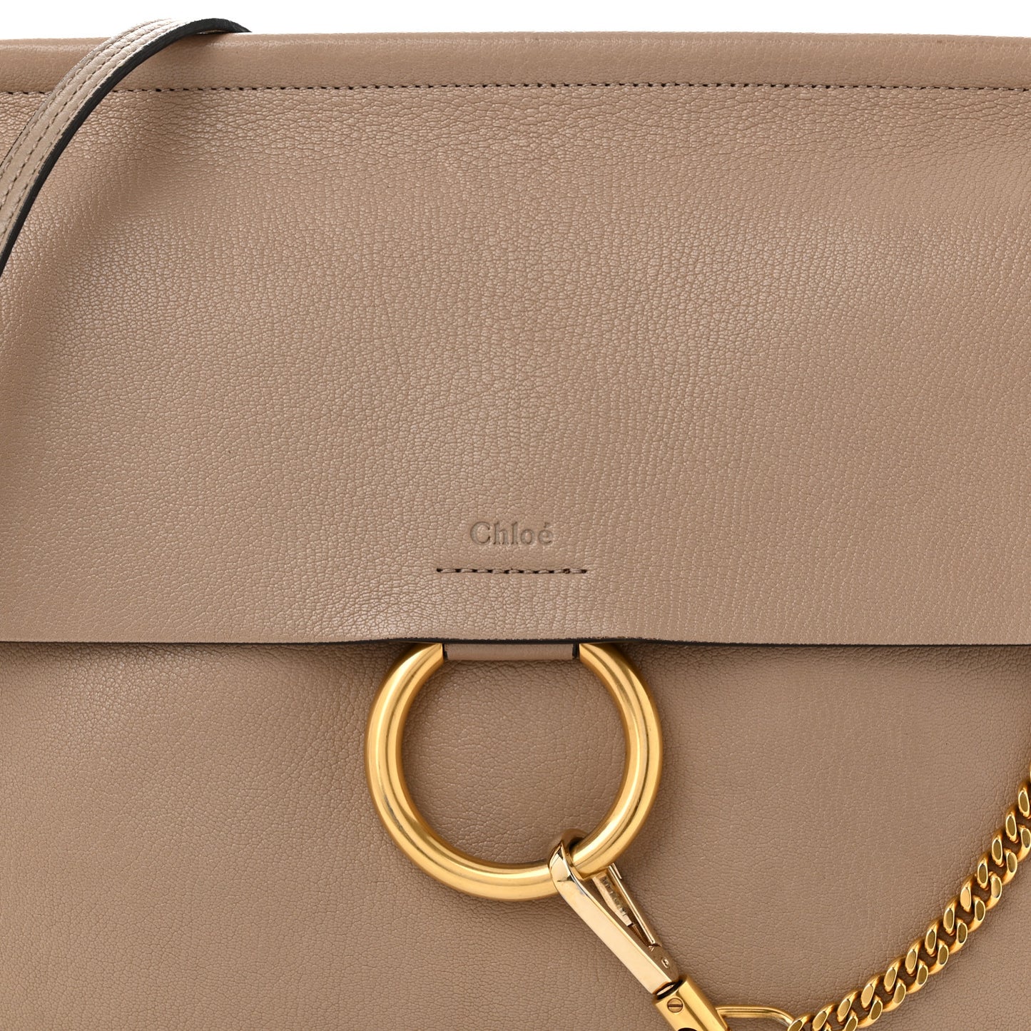 Calfskin Suede Medium Faye Shoulder Bag Motty Grey