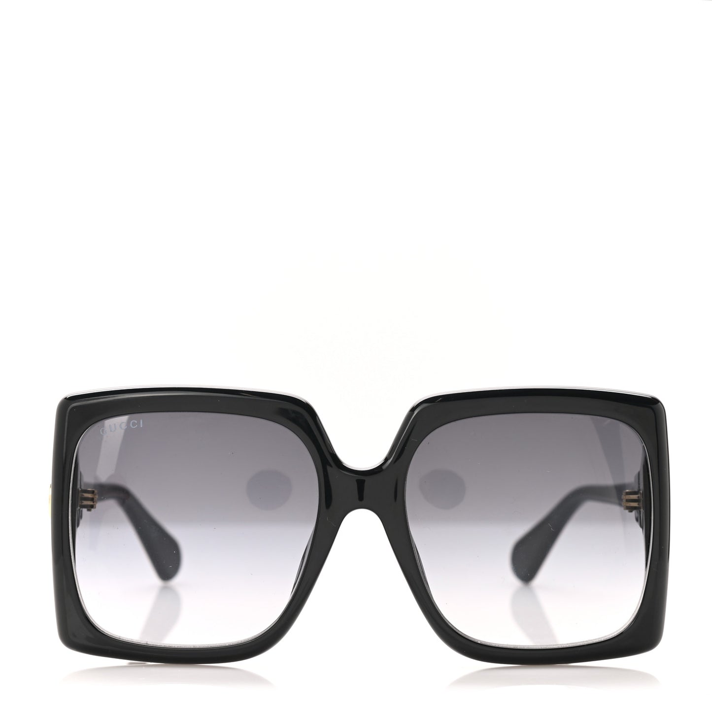 Acetate Square Frame Sunglasses GG0876S Black