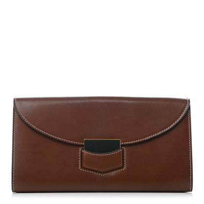 Celine Natural Calfskin Large Trotteur Multifunction Flap Wallet Tan 1 of 7