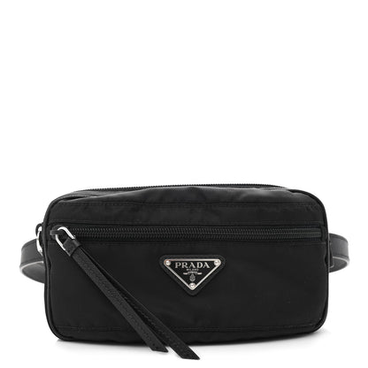 Prada Tessuto Nylon Saffiano Belt Bag Black 1 of 13