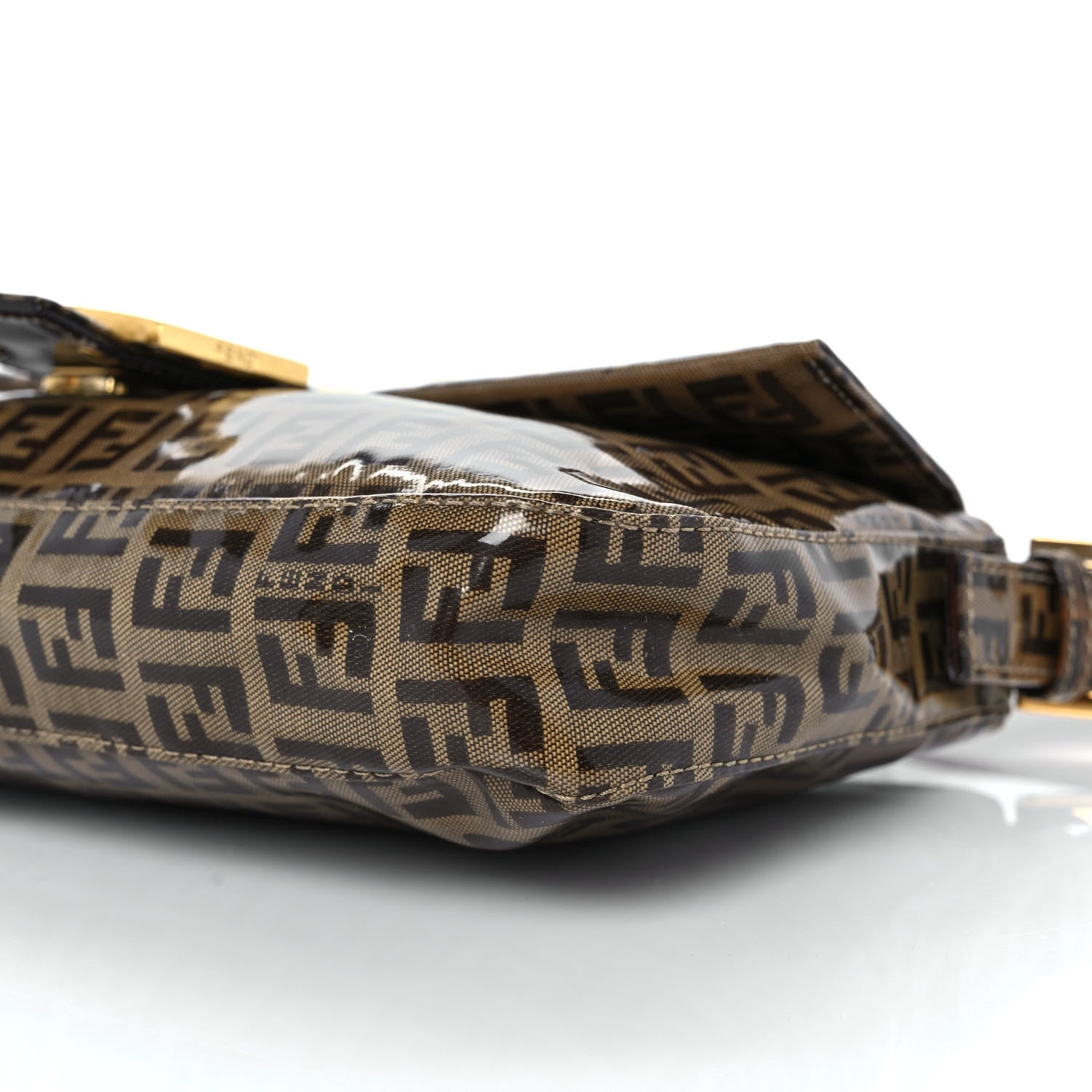 Fendi Vinyl Zucchino Baguette Tobacco 8 of 8