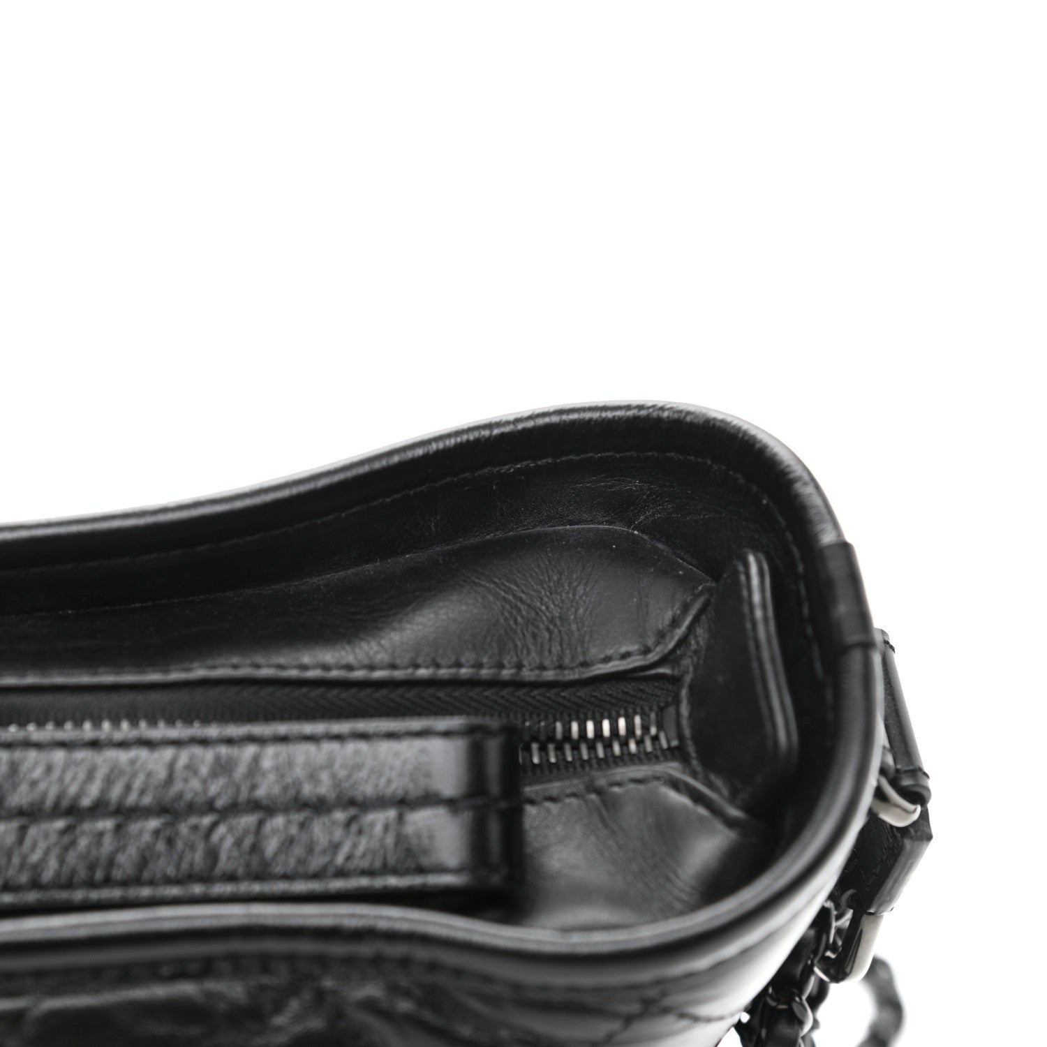 Chanel Aged Calfskin Quilted Small Gabrielle Hobo So Black 12 of 12