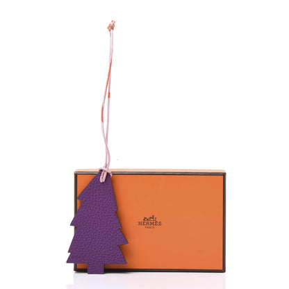Hermes Togo Epsom Petit H Pine Tree Bag Charm 4 of 4