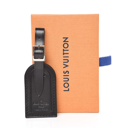 Louis Vuitton Calfskin Luggage Tag Black 4 of 4