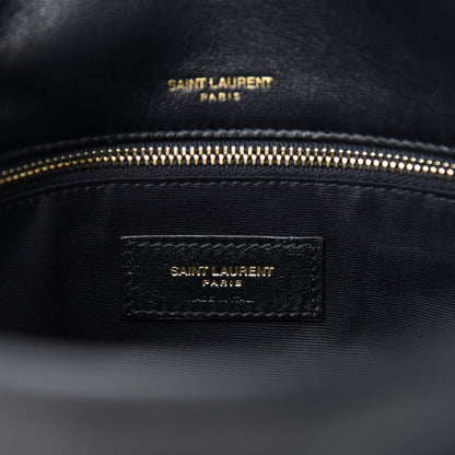 Saint Laurent Lambskin Matelasse Monogram Medium Niki Chain Satchel Black 8 of 11