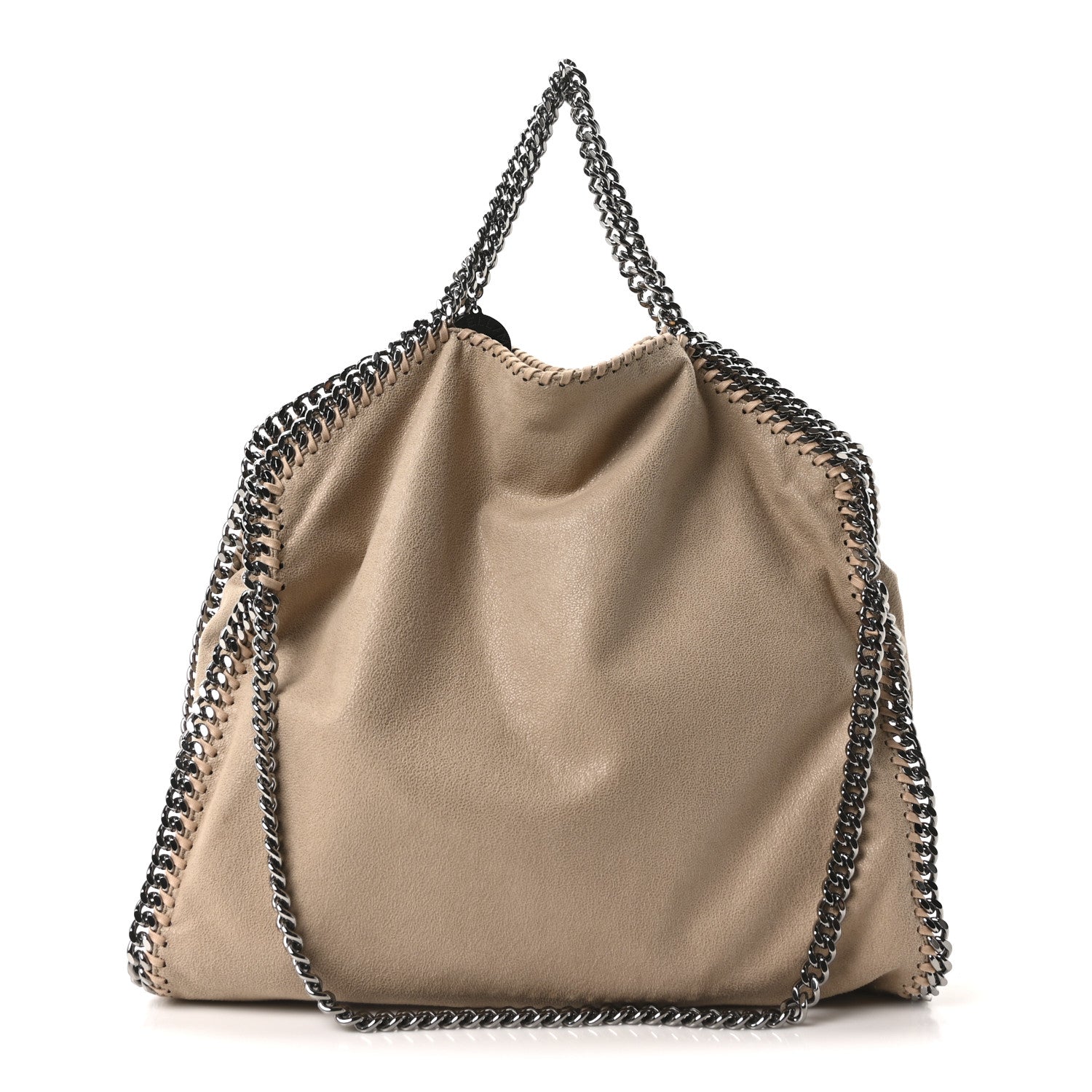 Stella McCartney Shaggy Deer Falabella Fold Over Tote Taupe 1 of 10