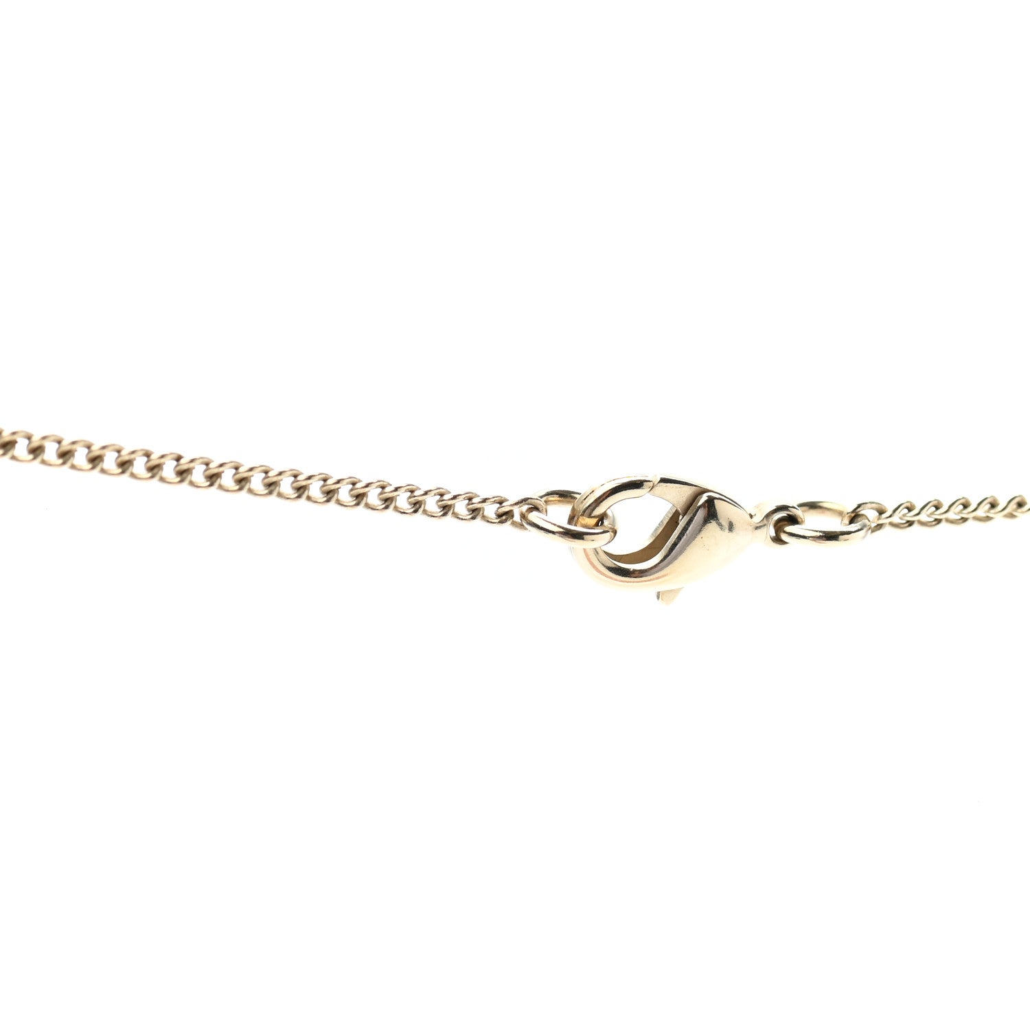 Chanel Pearl CC Pendant Necklace Gold 5 of 9