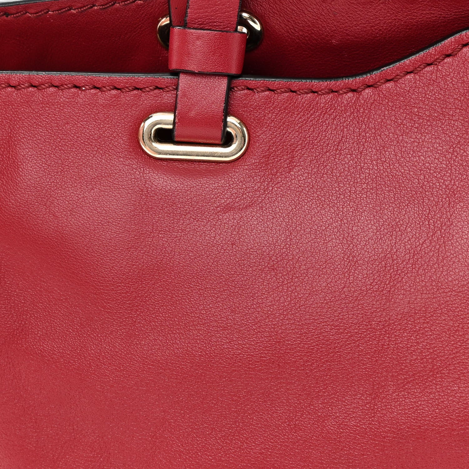 Valentino Garavani Vitello Medium Rockstud Tote Rosso Valentino 15 of 20