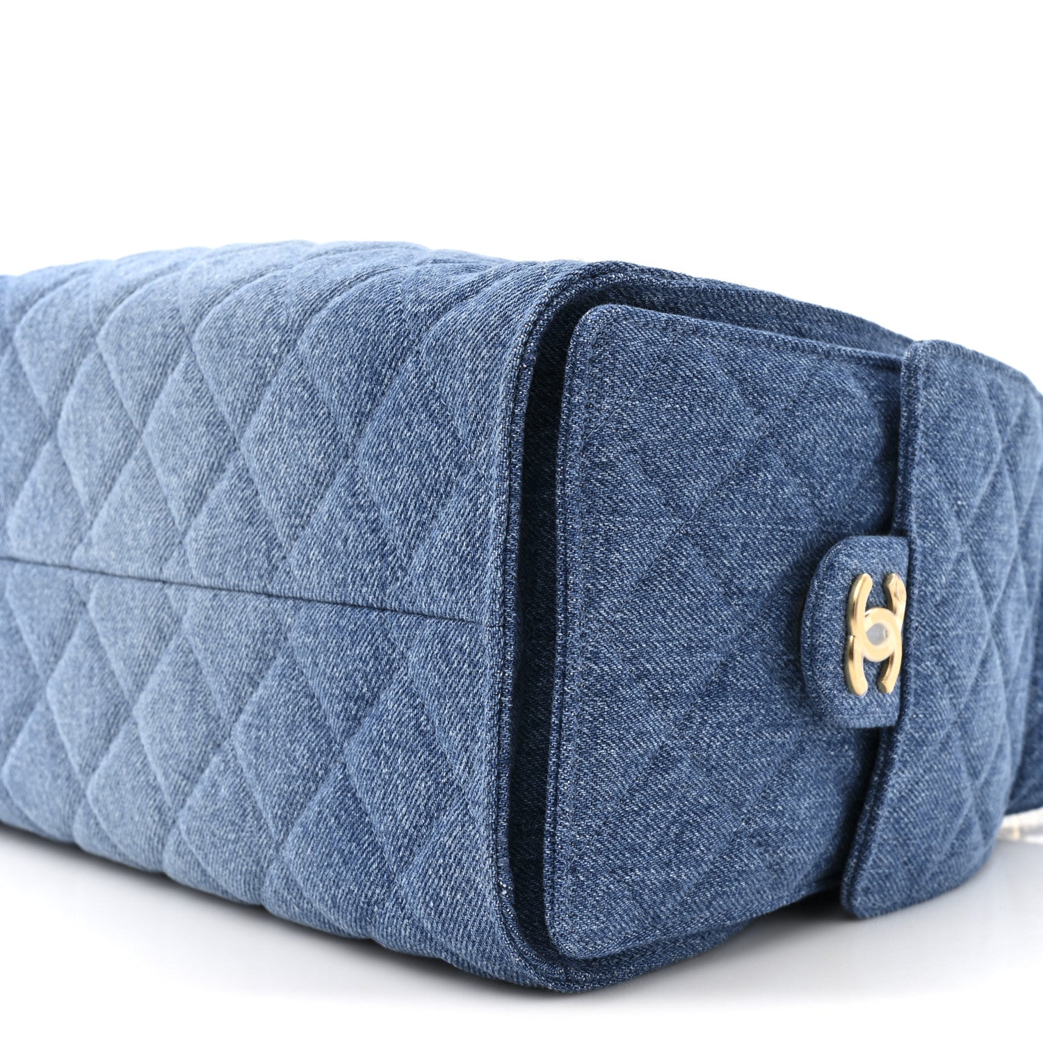 Chanel Washed Denim Quilted Small Chanel 25 Handbag Blue 9 of 10