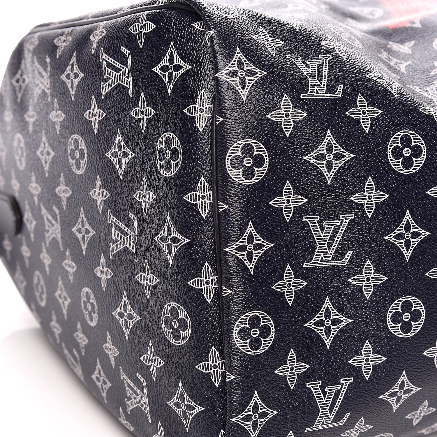 Louis Vuitton Monogram Upside Down Keepall Bandouliere 50 Ink 8 of 10