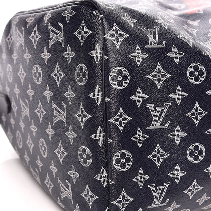 Louis Vuitton Monogram Upside Down Keepall Bandouliere 50 Ink 8 of 10