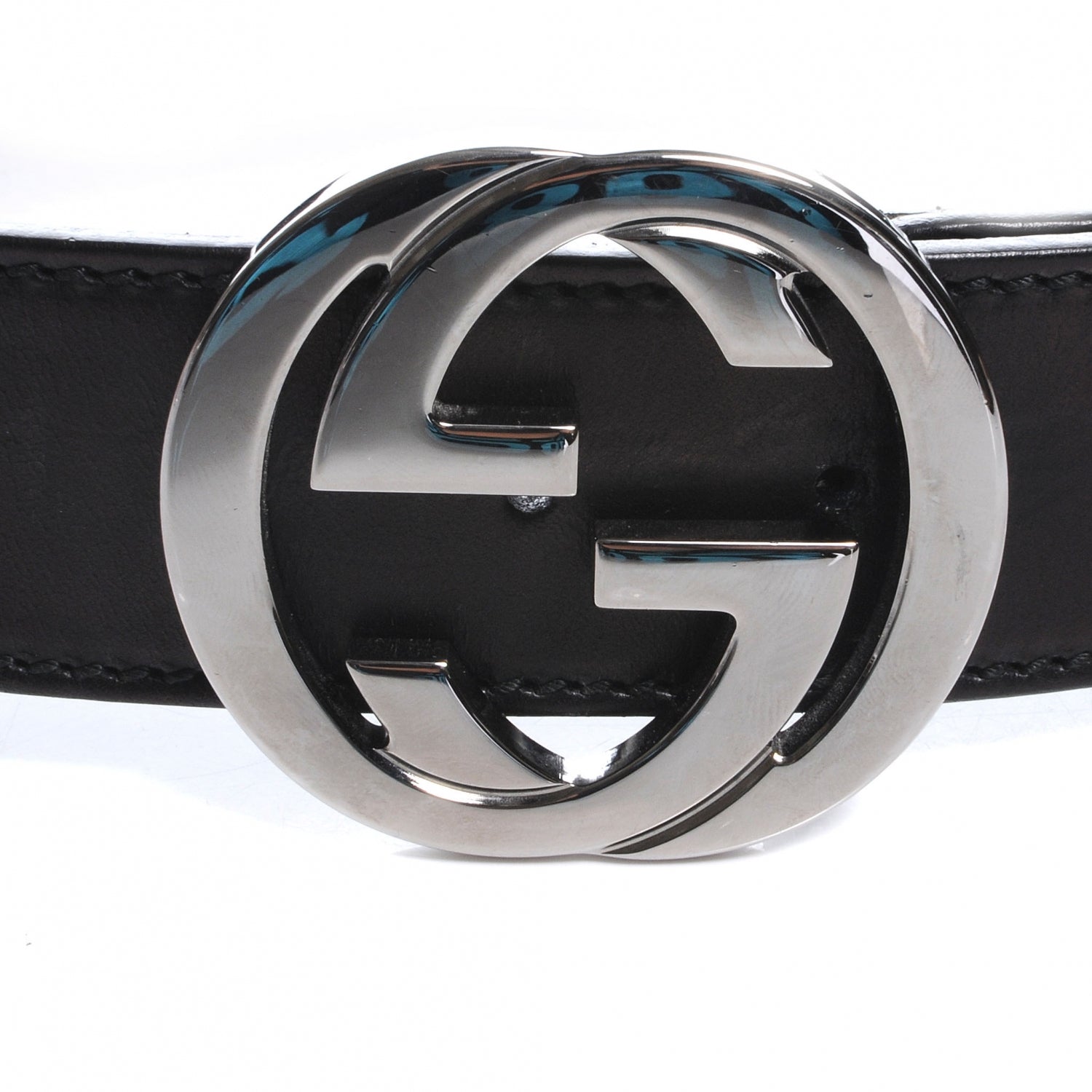 Gucci Leather GG Belt 90 32 Black 4 of 5