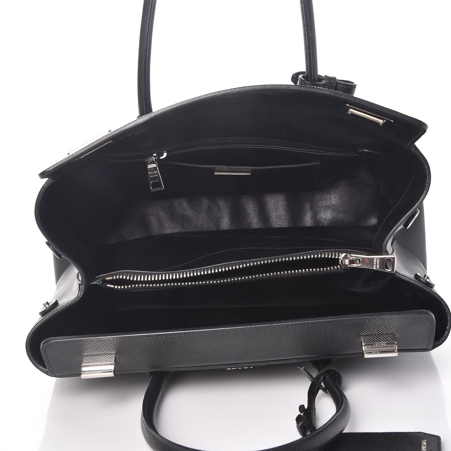 Saffiano Cuir Twin Tote Nero Black