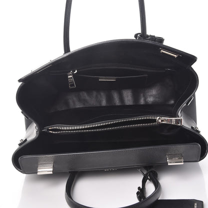 Prada Saffiano Cuir Twin Tote Nero Black 5 of 15
