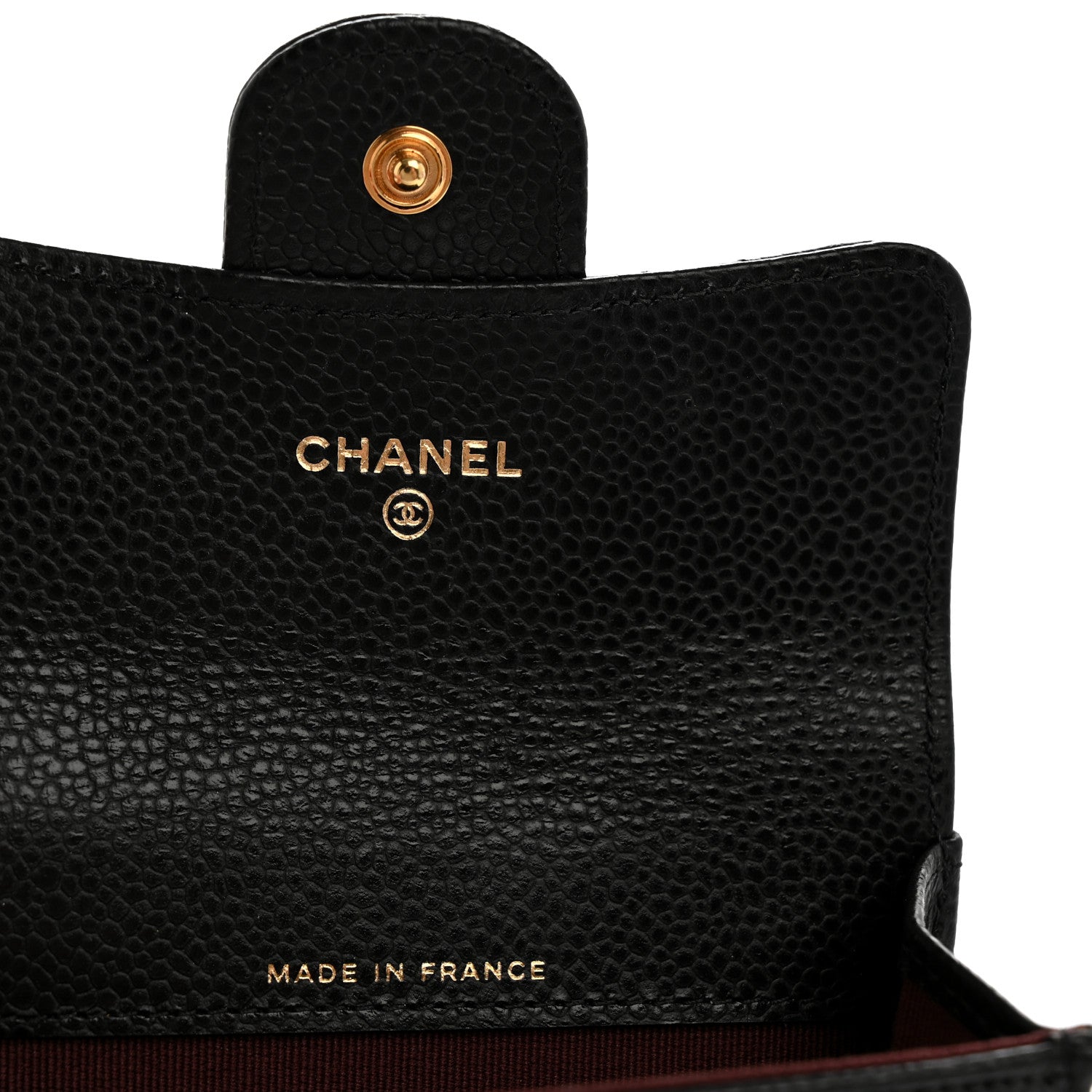 Chanel Caviar Quilted Flap Card Holder Wallet Black 6 of 10