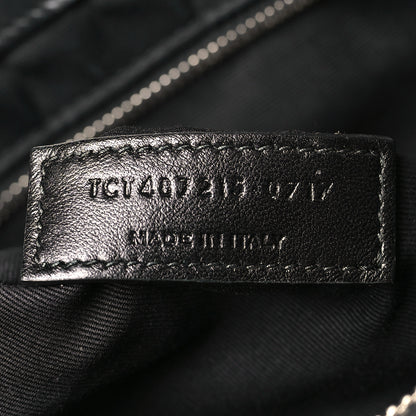 Saint Laurent Calfskin Y Quilted Monogram Large Loulou Chain Satchel Black 7 of 11