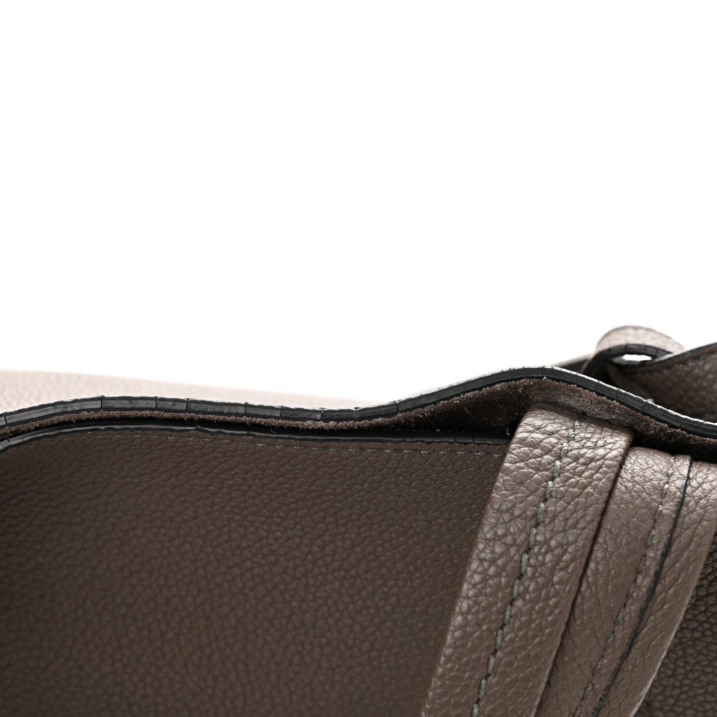 Soft Grained Calfskin Small Belt Cabas Phantom Taupe