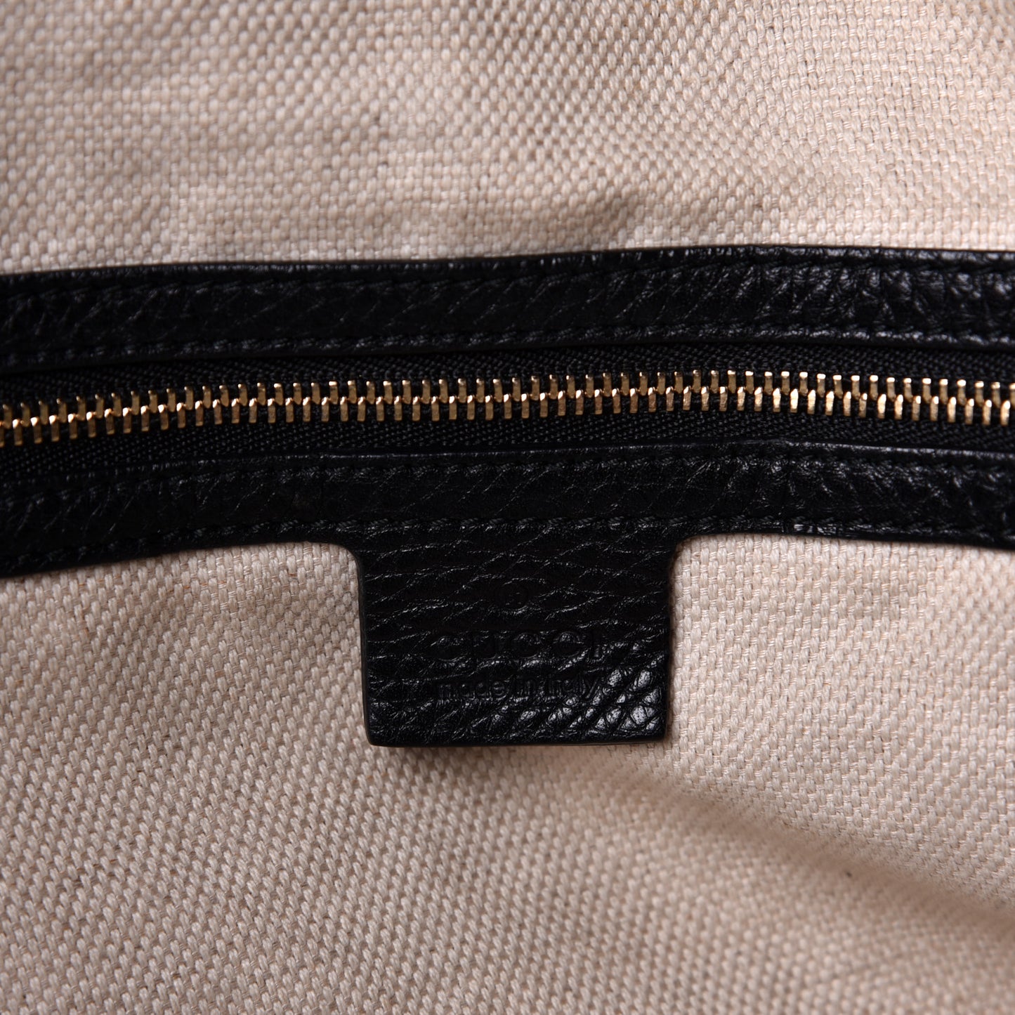 Pebbled Calfskin Large Soho Shoulder Bag Black