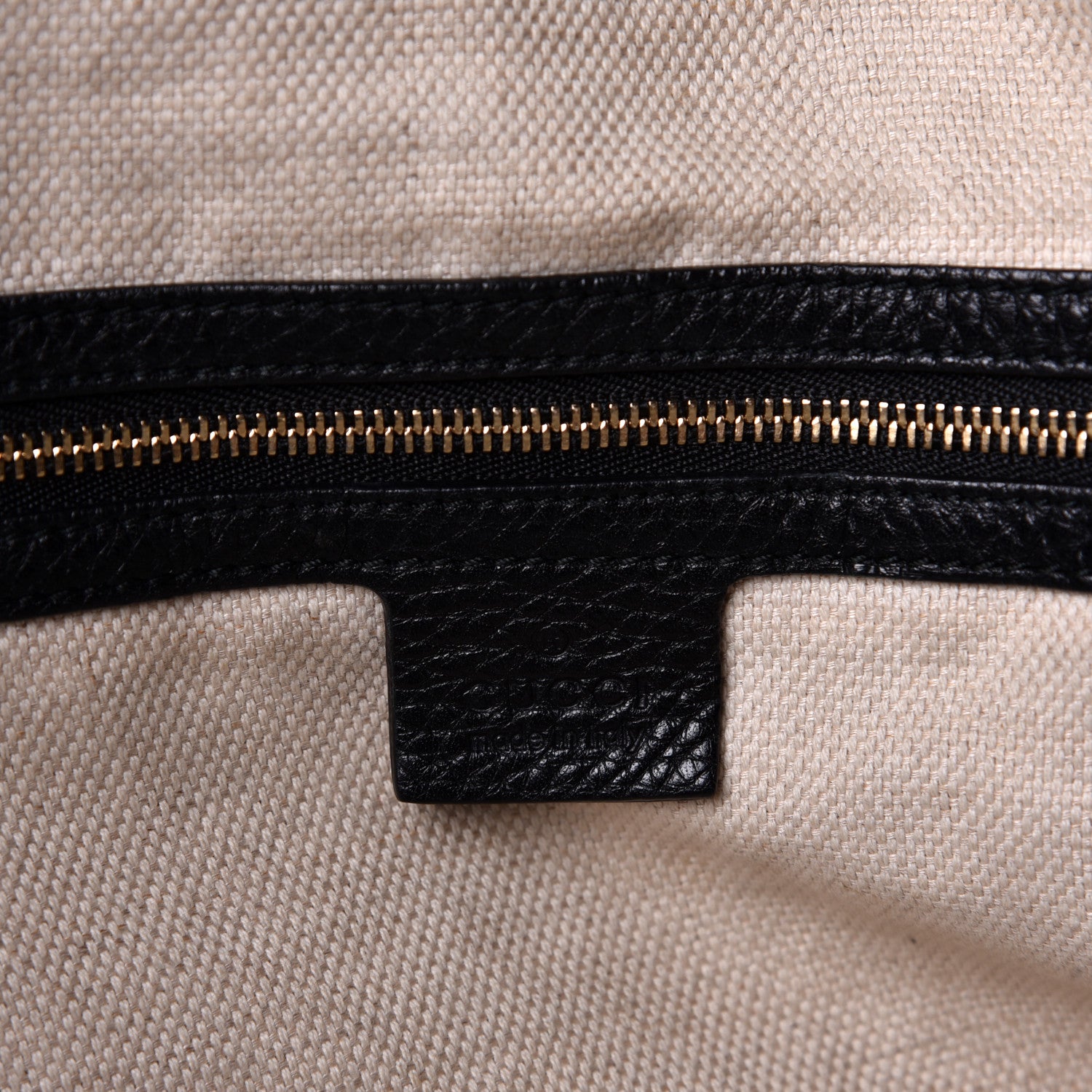 Gucci Pebbled Calfskin Large Soho Shoulder Bag Black 5 of 8