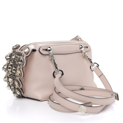 Fendi Shiny Nappa Crystal Croc Tail Mini By The Way Boston Bag Soap Smoky Quartz 3 of 11