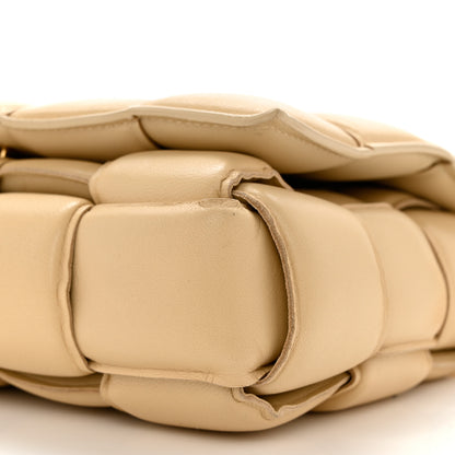 Bottega Veneta Lambskin Maxi Intreccio Padded Chain Cassette Crossbody Bag Porridge 10 of 12